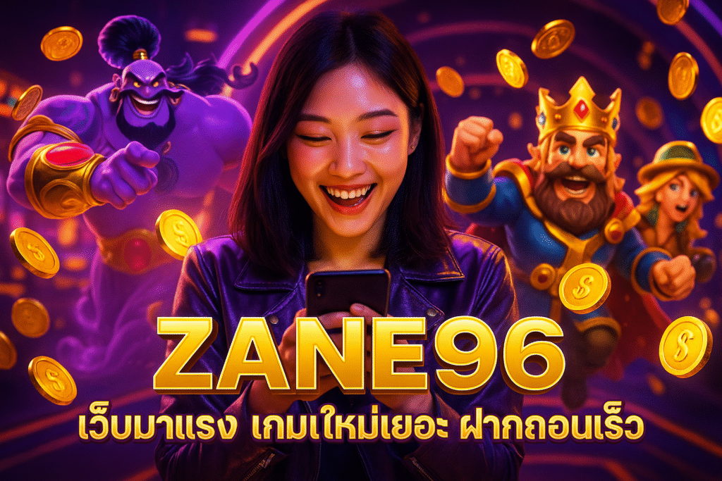 ZANE96 เว็บมาแรง เกมใหม่เยอะ ฝากถอนเร็ว