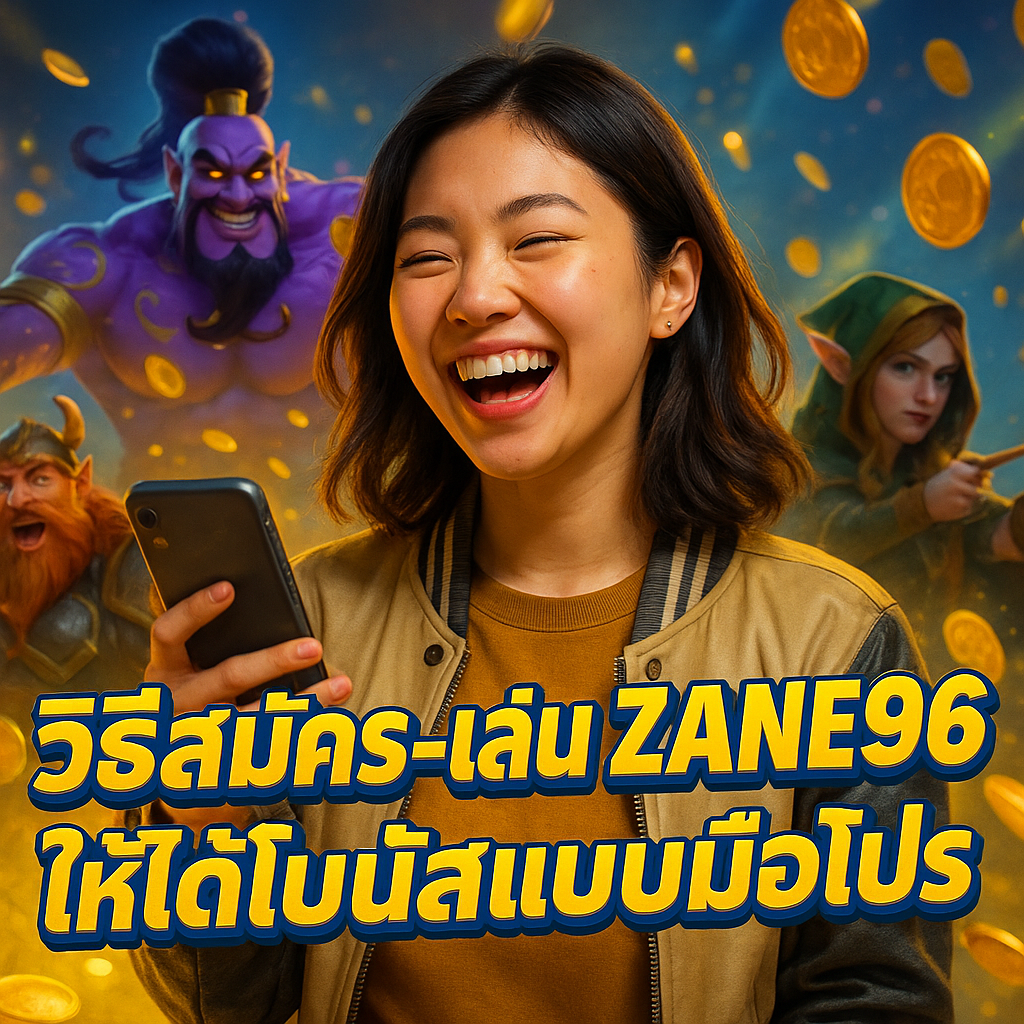 วิธีสมัคร-เล่น ZANE96 ให้ได้โบนัสแบบมือโปร